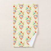 Motif de coeur populaire portugais (Serviette à main)