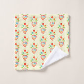 Motif de coeur populaire portugais (Gant de toilette)