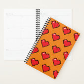 Motif de coeur Red Pixel (Devant avec enveloppe)