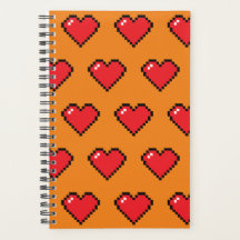 Motif de coeur Red Pixel