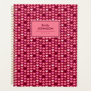 Motif de cœur rose