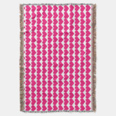 Motif de coeur rose mignon Jetez la couverture (devant Vertical)
