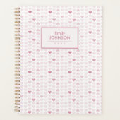 Motif de cœur rose pâle féminin (Devant)