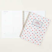 Motif de cœur rouge bleu gris (Devant avec enveloppe)