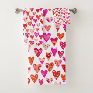 Motif de coeur Rouge rose moderne