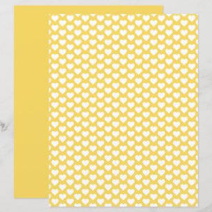 Motif de coeur Royal Jaune Papier à scandale