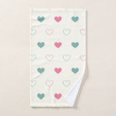 Motif de cœur simple mignon (Serviette à main)