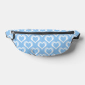 Motif de cœurs blancs bleus (Poser)