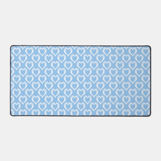 Motif de cœurs blancs bleus (Recto)