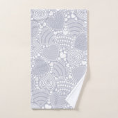 Motif de coeurs décoratifs gris (Serviette à main)