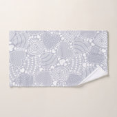 Motif de coeurs décoratifs gris (Serviette à main)