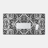 Motif de cœurs noirs et blancs mignons (Clavier et souris)