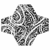 Motif de cœurs noirs et blancs mignons (Plat)