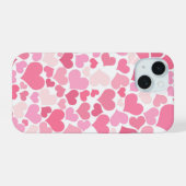 Motif de coeurs roses mignons (Verso Horizontal)