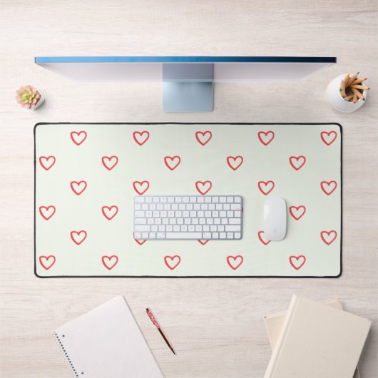 Motif de cœurs rouges, Mignon, Amour (Bureau 1)