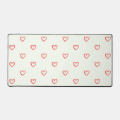 Motif de cœurs rouges, Mignon, Amour (Recto)