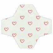 Motif de cœurs rouges, Mignon, Amour (Plat)