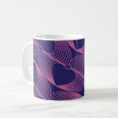 motif de cœurs sans couture sur tasse (Devant gauche)