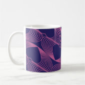 motif de cœurs sans couture sur tasse (Gauche)
