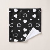 Motif de cœurs stylisés 5 (Gant de toilette)