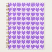 Motif de cœurs violets (Devant)