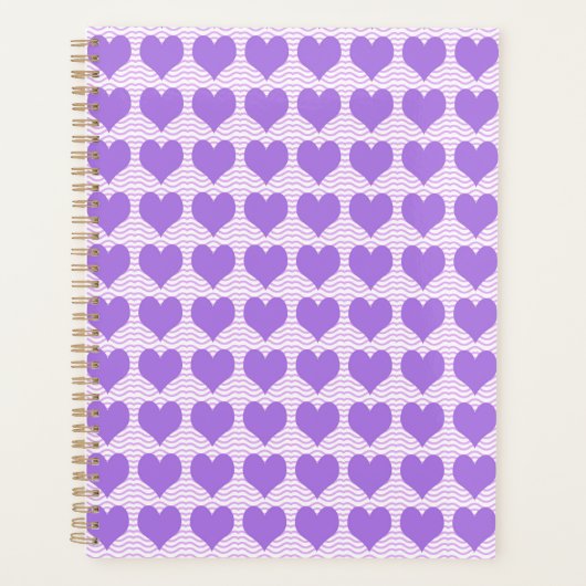 Motif de cœurs violets (Devant)