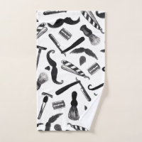 Motif de coiffeur d'aquarelle de rasoir de rasoir