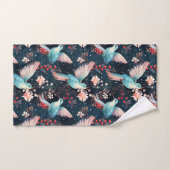 Motif de colibris d'hiver (Serviette à main)