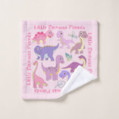 Motif de collage des dinosaures de bébé mignon  (Gant de toilette)