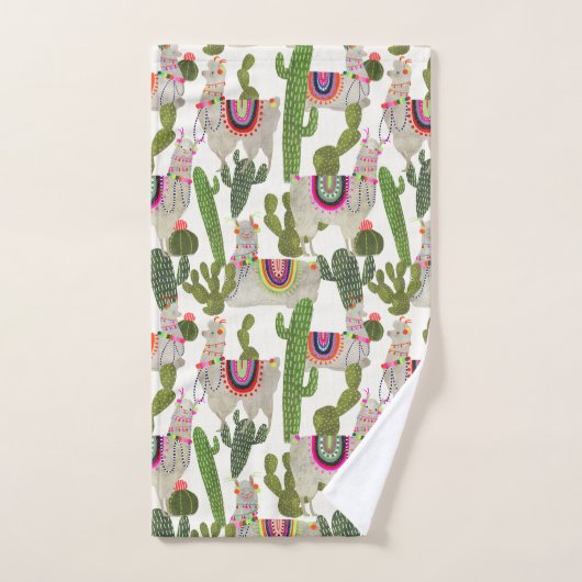 Motif de collection Llamarama (Serviette à main)