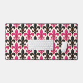 Motif de conception de fleur de lis baroque noir r (Clavier et souris)