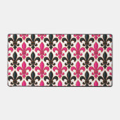 Motif de conception de fleur de lis baroque noir r (Recto)