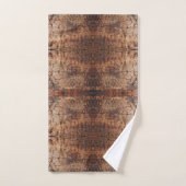Motif de conception de gros plan de photo de bois  (Serviette à main)