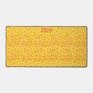 motif de conception des os de chien 2024 Calendrie