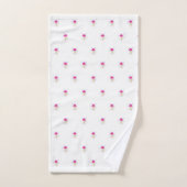 Motif de cône de glace à confettis roses (Serviette à main)