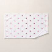 Motif de cône de glace à confettis roses (Serviette à main)