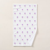 Motif de cône de glace à confettis violets (Serviette à main)
