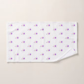 Motif de cône de glace à confettis violets (Serviette à main)