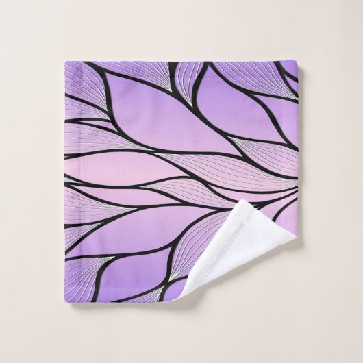 Motif de congé créatif Pearlescent violet (Gant de toilette)