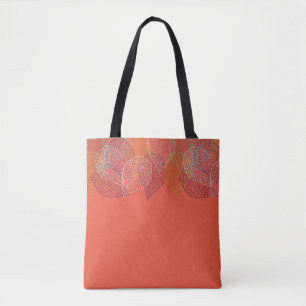 Motif de congé d'automne Sac fourre-tout orange