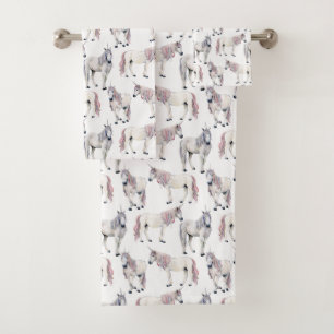 Motif de conte de fées de licorne d'aquarelle