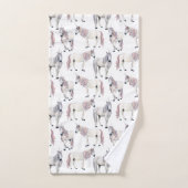 Motif de conte de fées de licorne d'aquarelle (Serviette à main)