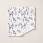 Motif de conte de fées de licorne d'aquarelle (Gant de toilette)