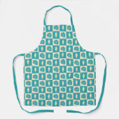 Motif de contrôle côtier tablier Turquoise (Recto)