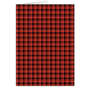 Motif de contrôle de guingan. Plaid rouge et noir