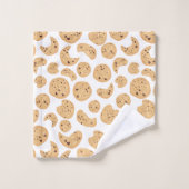 Motif de cookies à puces de chocolat (Gant de toilette)