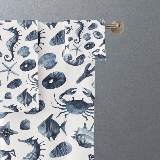 Motif de coque bleu marine