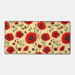 Motif de coquelicots rouges