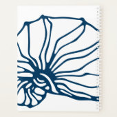 Motif de coquillages bleus personnalisé - Beach Ho (Dos)