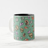 Motif de coquillages sur une Mug (Devant gauche)